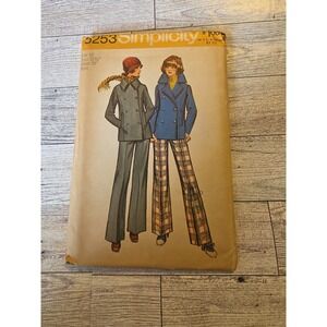 Simplicity Jacket Pants Size 10 Pattern 5253